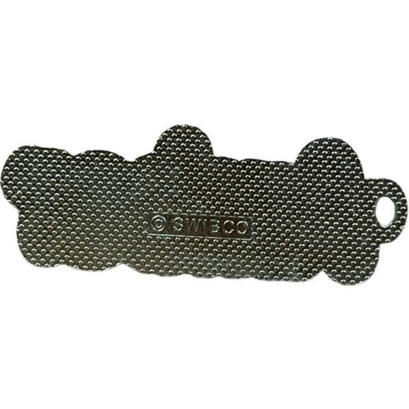 Swibco Glittery Blue Green "Amber" Name Charm Keychain Zipper Pull Pendant - Picture 3 of 3